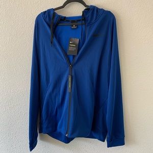NWT Nike Therma Navy Blue Sport Zip Hoodie Large
